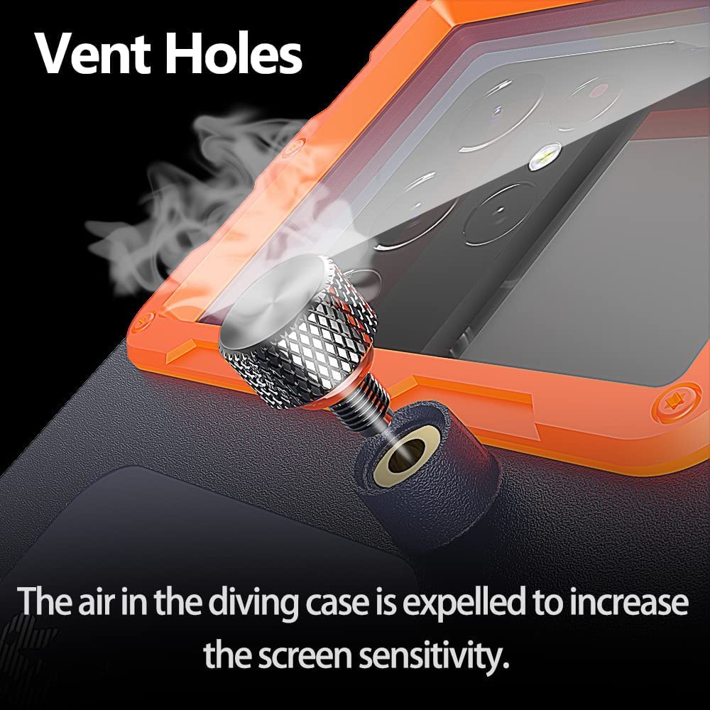 **Waterproof Underwater Phone Case for iPhone 15/14/13/12/11 Pro Max Mini XR/X/XS & Galaxy S24/S23/S22/S21 Ultra Plus – 15m/50ft Diving & Snorkeling Protection – HD Photo & Video Cover (SG Black) – Perfect for Beach, Pool & Water Sports**