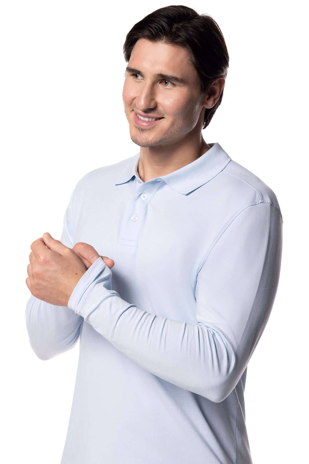 Men's Coppitt Long Sleeve Weekend Polo Shirt - Comfortable Casual Wear for Outdoor Activities, Golf & Travel | Skyride