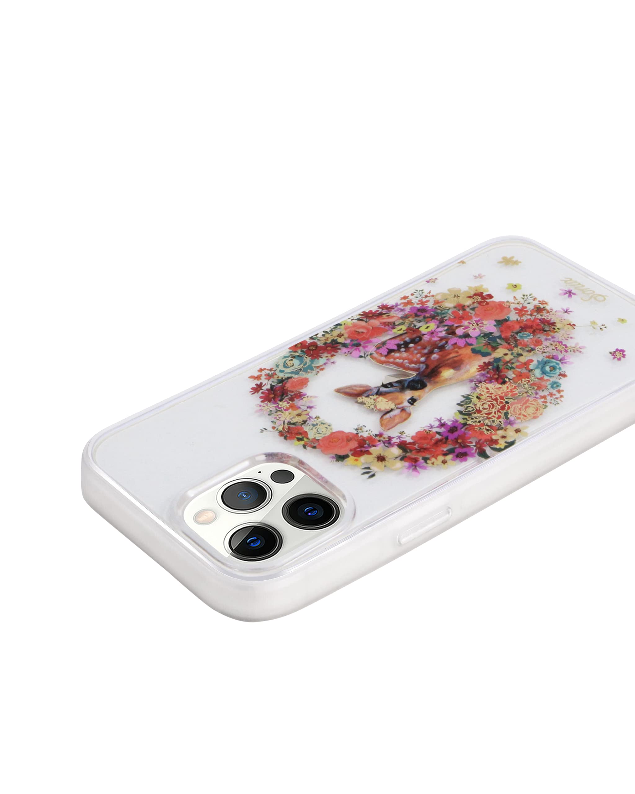 Sonix Fawna MagSafe Compatible iPhone 12 Pro Max Case - 10ft Drop Tested Protective Cover with Deer Flower Wreath Design | Perfect for Outdoor Adventures, Daily Use & Wireless Charging