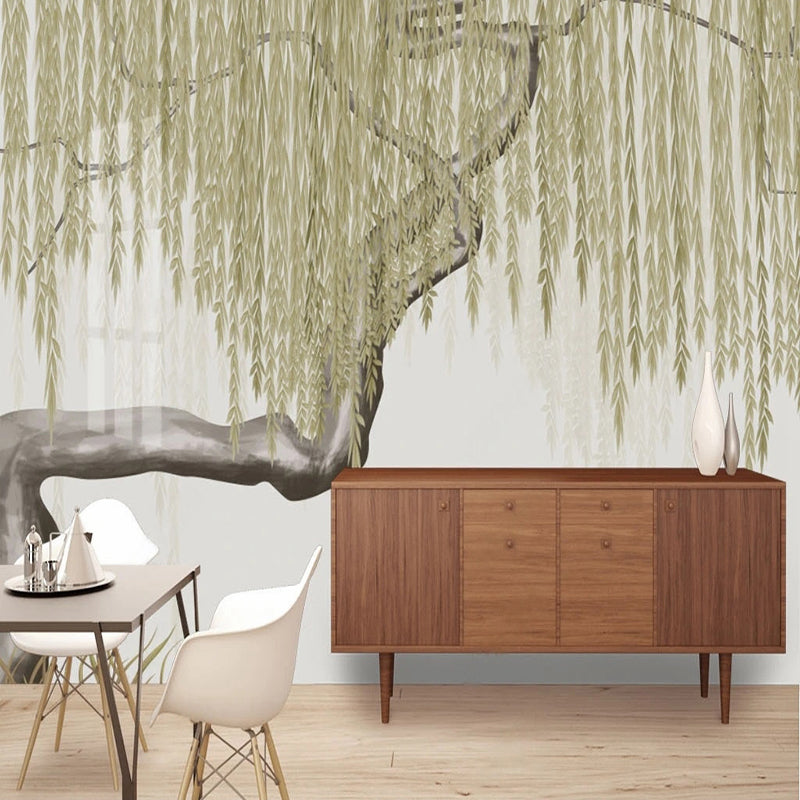 Willow Tree Wallpaper - Elegant Nature-Inspired Wall Decor for Living Room, Bedroom & Office | Peel & Stick Removable Wallpaper for Home Renovation