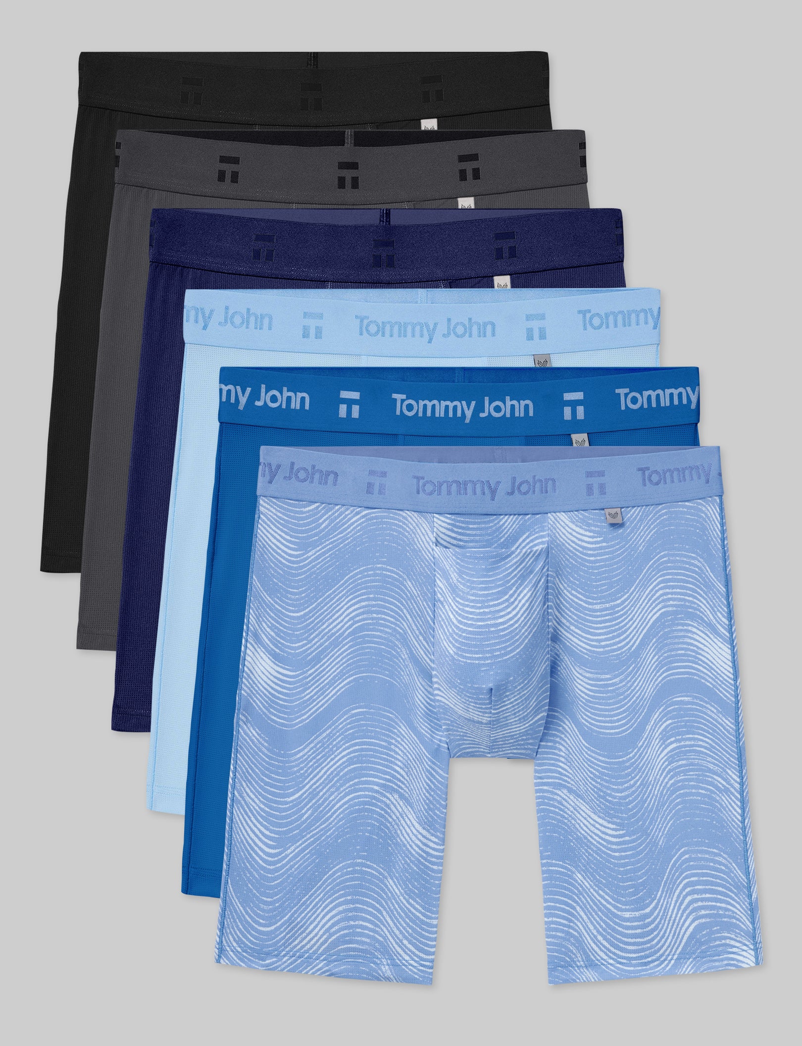 Premium Men's Air Boxer Briefs (6-Pack) - Breathable & Comfortable Underwear for Active Lifestyles - Gym, Running, Daily Wear