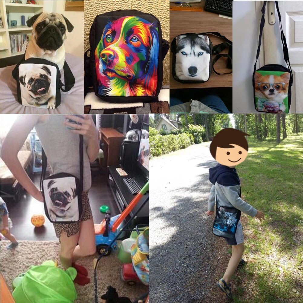 GIFTPUZZ Crossbody Bags for Women, Men & Kids - Adjustable Long Strap Messenger Shoulder Purse - Perfect for Travel, School & Everyday Use