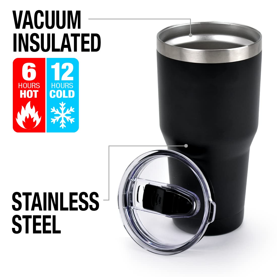 Supernatural Silhouettes 30 oz Stainless Steel Tumbler - Vacuum Insulated Double Wall Coffee Travel Mug with Leakproof Sliding Lid - Perfect for Office, Gym & Outdoor Adventures