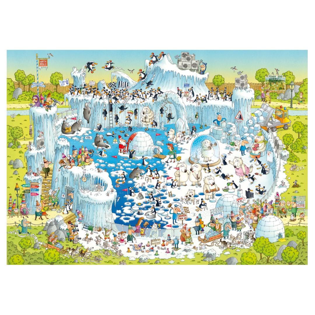 Heye 1000 Piece Jigsaw Puzzle - Funky Zoo Polar Habitat Animal Wildlife Puzzle for Adults & Teens | Perfect for Family Game Night, Stress Relief & Home Decor