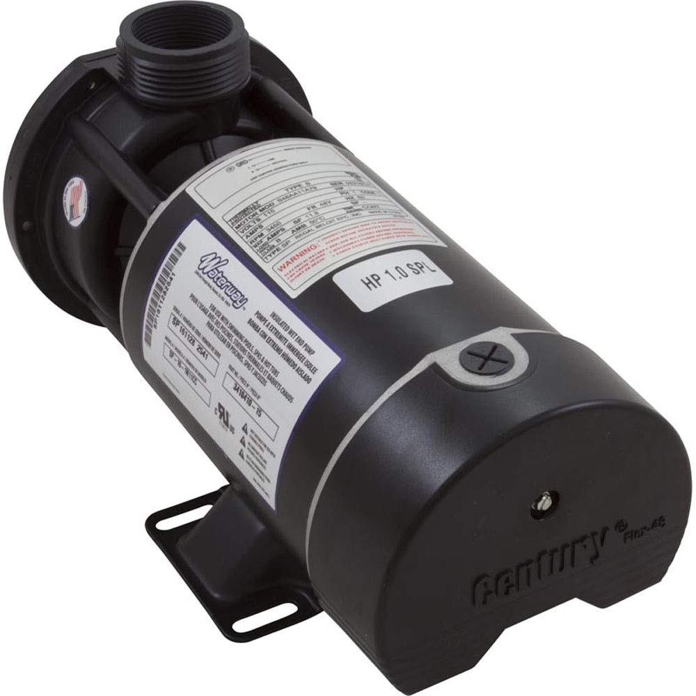 Waterway Plastics 3410410-15 1 HP 115V Single Speed Spa Pump with 1.5