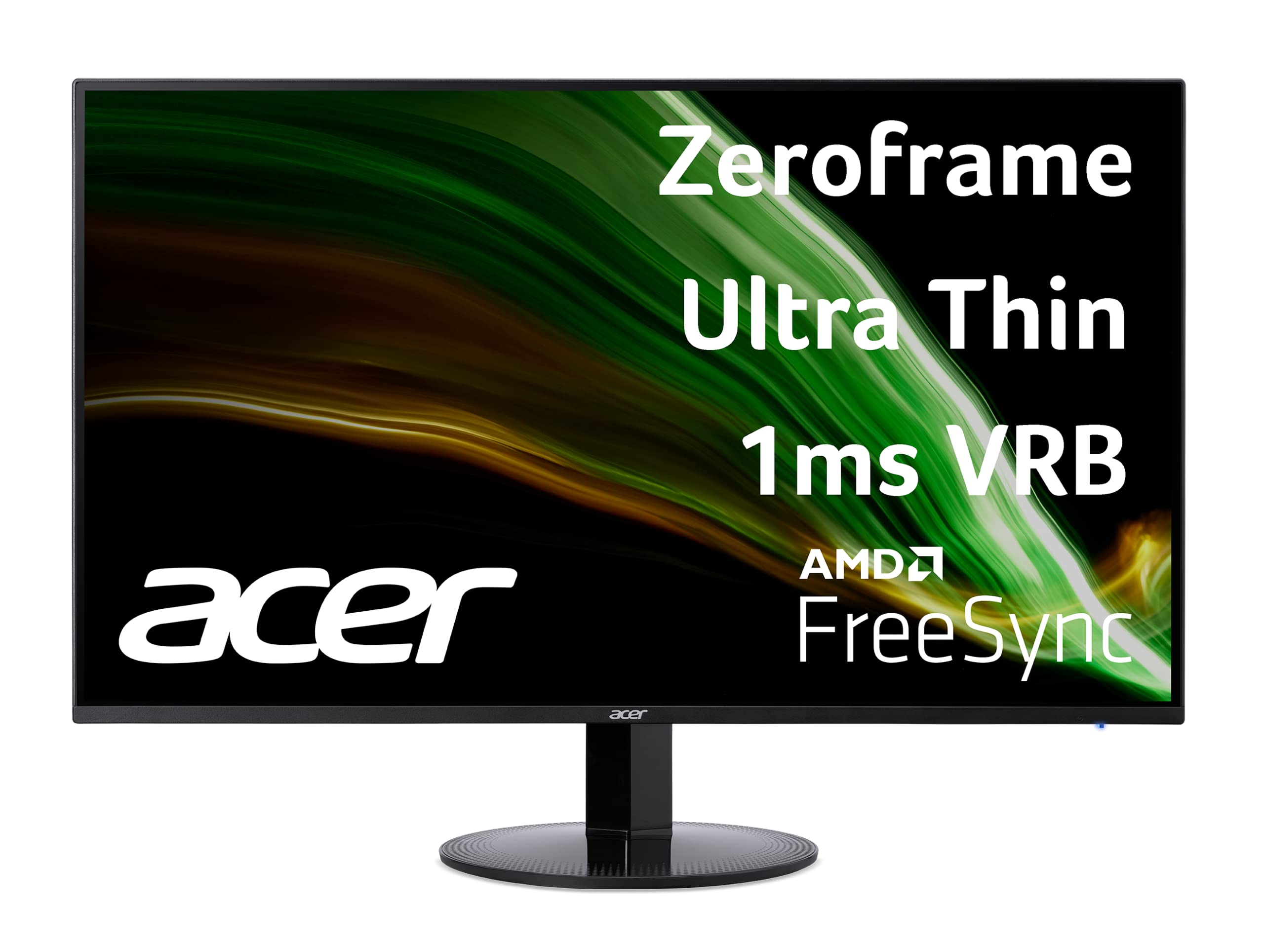 Acer VA Zero Frame Home Office Monitor 24 Inch Full HD 1080p - AMD FreeSync Technology, Ultra Thin Bezel Design, Low Blue Light, Tilt Adjustment, HDMI & VGA Ports - Perfect for Remote Work, Gaming, and Entertainment