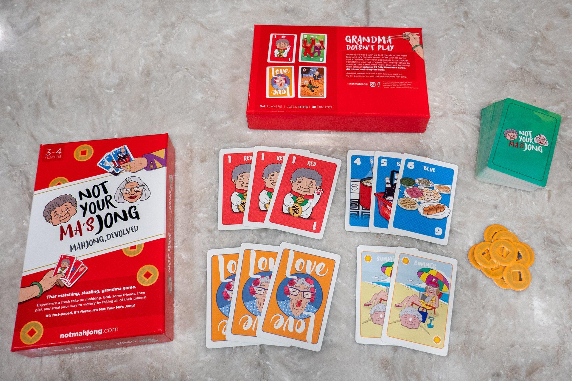 Not Your Ma's Jong - Premium Mahjong Set for Adults | Traditional Chinese Tile Game for Family & Friends | Perfect for Game Nights, Parties & Cultural Events