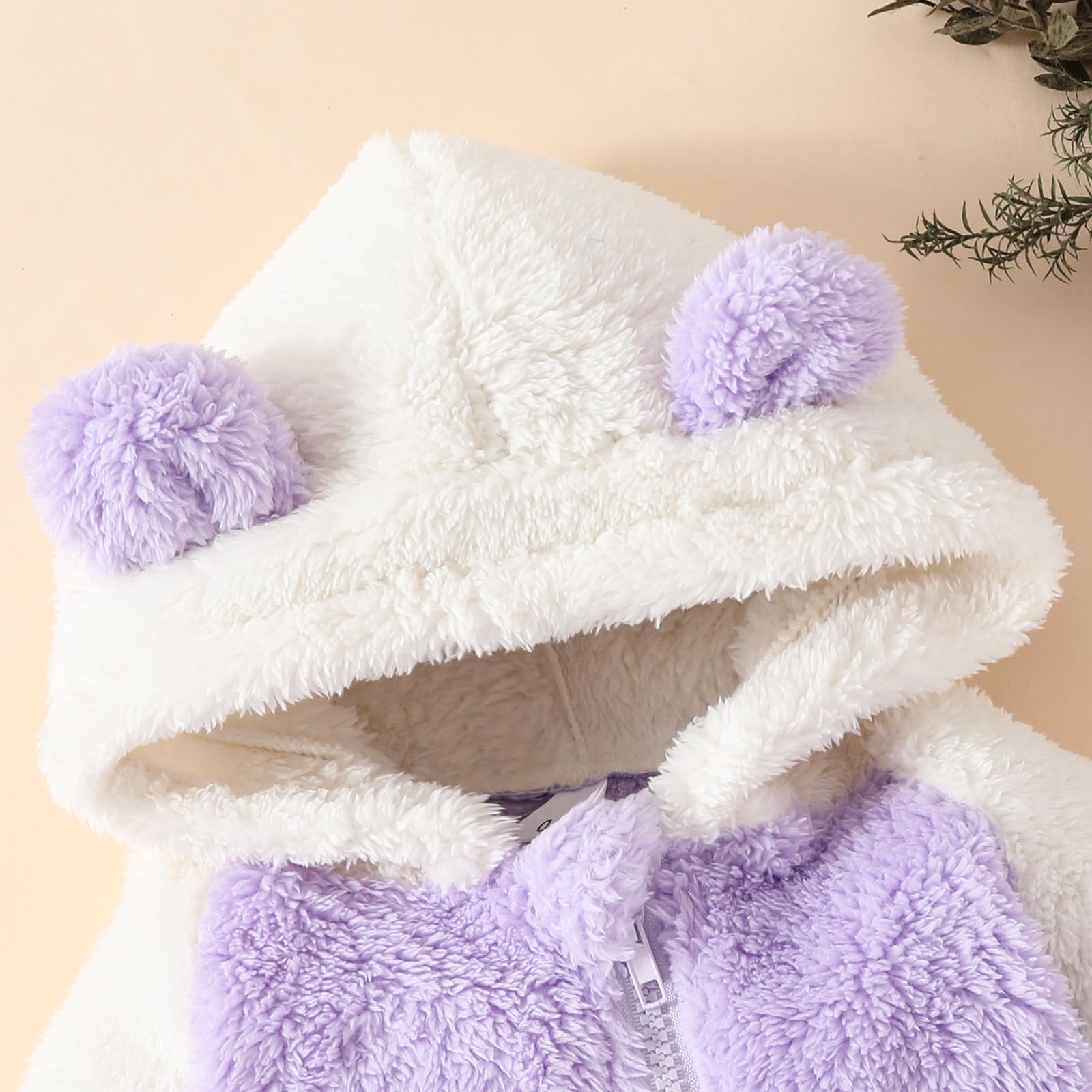 Adorable Newborn Baby Girl & Boy Bear Onesie - Long Sleeve Hooded Snowsuit Romper for Winter | Perfect for Cold Weather Outings & Photo Shoots