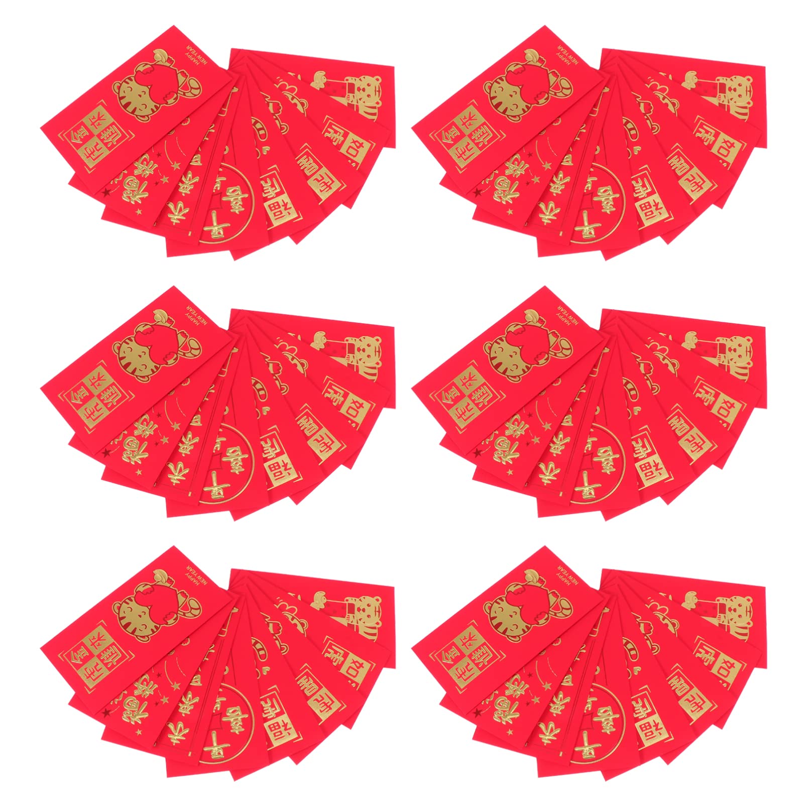 Lucky Red Envelopes for Chinese New Year - Traditional Zodiac Money Gift Pockets - Perfect for Lunar New Year Gifts, Birthday Celebrations and Wedding Blessings