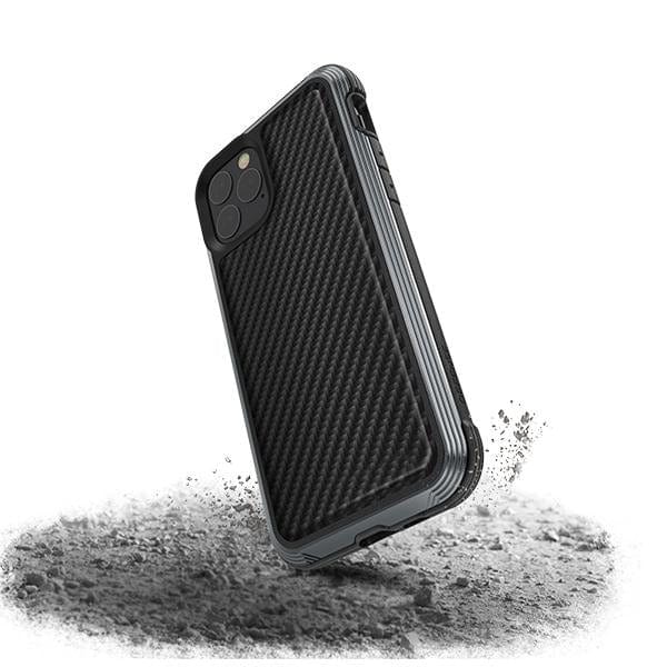 X Doria Defense Lux iPhone 11 Pro Max Case - Premium Carbon Fiber & Leather Hybrid Protective Cover for iPhone 11 Pro Max (6.5
