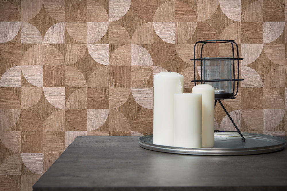 Metropolitan Stories Scandi Geo Timber Wall Art - Scandinavian Style Wooden Home Decor for Living Room, Bedroom & Office