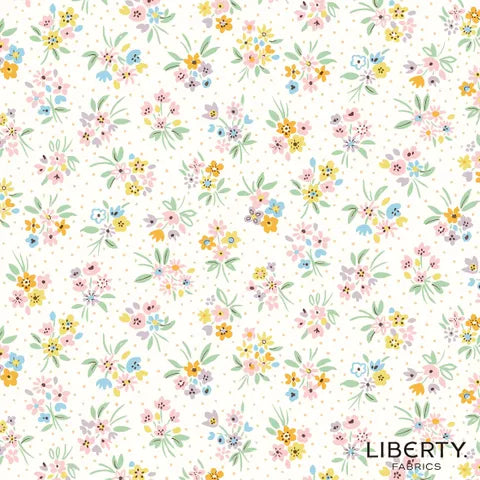 Liberty Heirloom 5-Piece Spring Dinnerware Set - Beatrice Bouquet Pastel Floral Design | Elegant Table Setting for Weddings, Tea Parties & Special Occasions