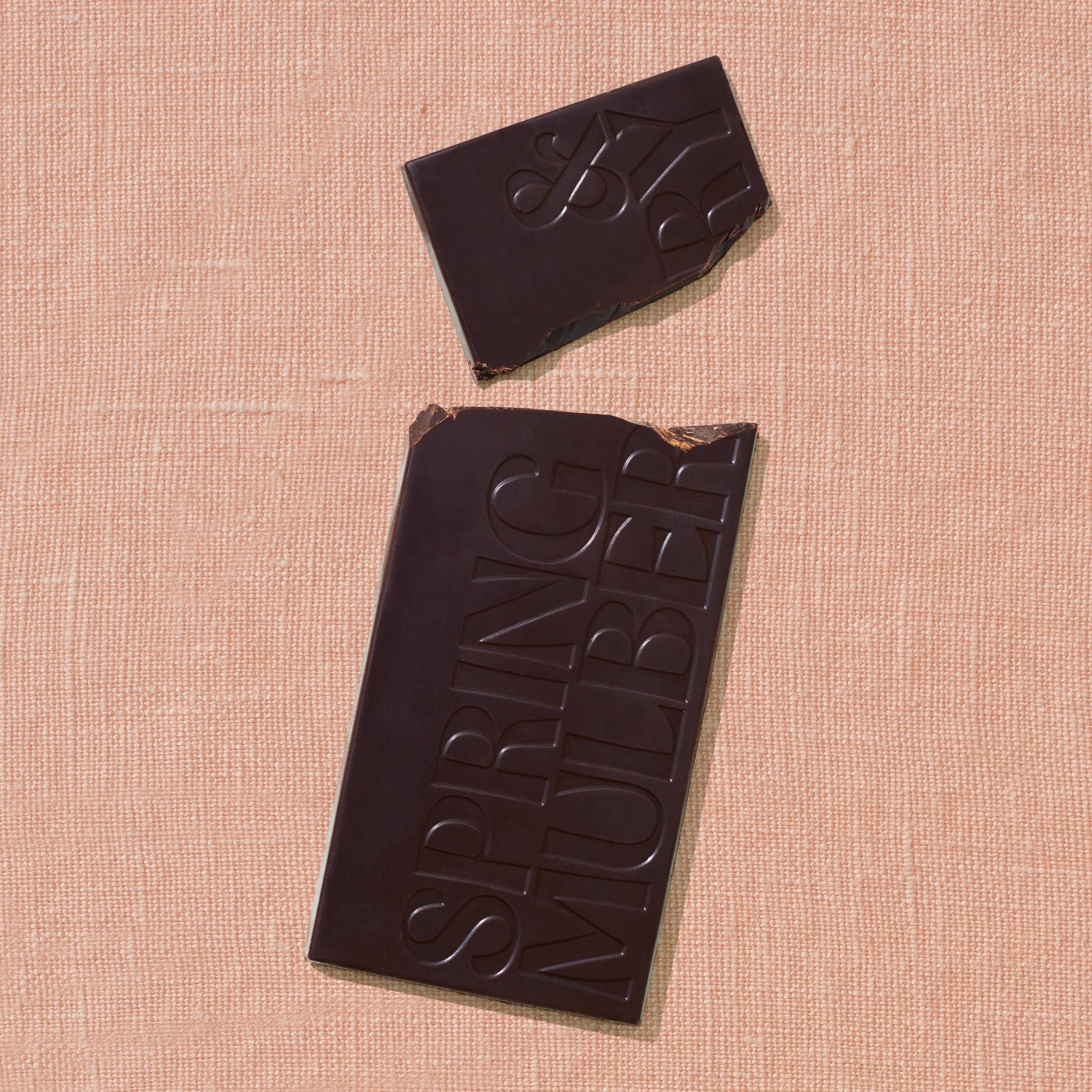 Organic Mint Leaf Dark Chocolate Sweetened with Dates | Vegan, Gluten-Free, Healthy Snack for Dessert, Gifts & Parties