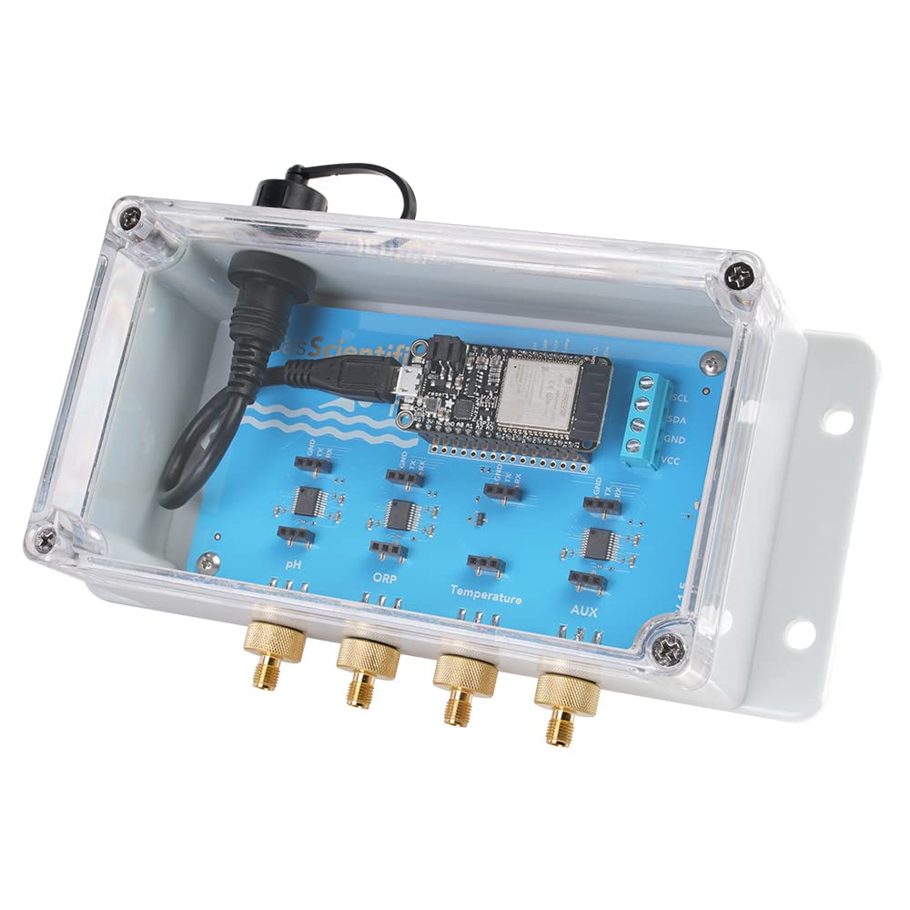 Atlas Scientific Wi-Fi Pool Monitoring Kit - Smart Water Quality Tester for Swimming Pools, Spas & Hot Tubs | Real-Time pH, ORP & Temperature Tracking | Perfect for Homeowners & Commercial Pool Maintenance