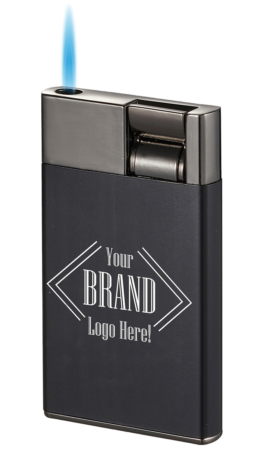 Premium Visol Cougar Single Jet Flame Cigar Lighter - Windproof Butane Torch for Cigars, Cigarettes & Pipe Smoking - Perfect for Outdoor Use, Travel & Gifts (Black)