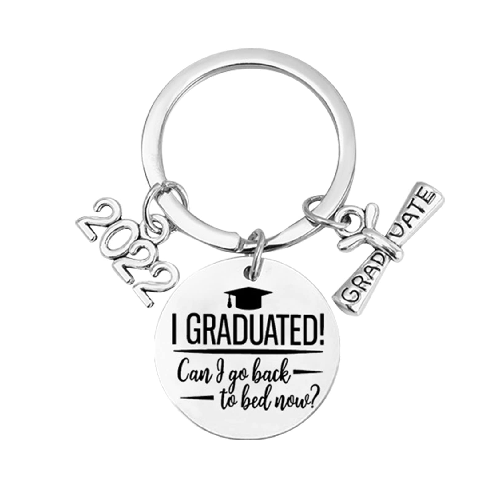 Graduation Keychain for Boys and Girls - Personalized Graduation Gift with Inspirational Message - Perfect for High School & College Graduates - Use as Backpack Charm or Keyring for Daily Reminder