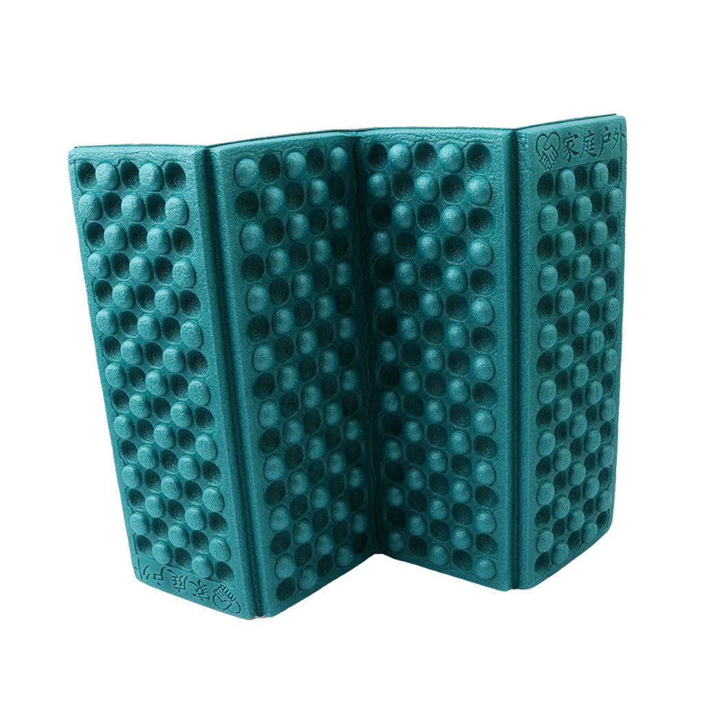 Foldable Outdoor Camping Mat - Waterproof Portable Foam Cushion for Picnic, Hiking & Beach | Lightweight Seat Pad for Camping Chairs, Yoga & Travel (Dark Green)