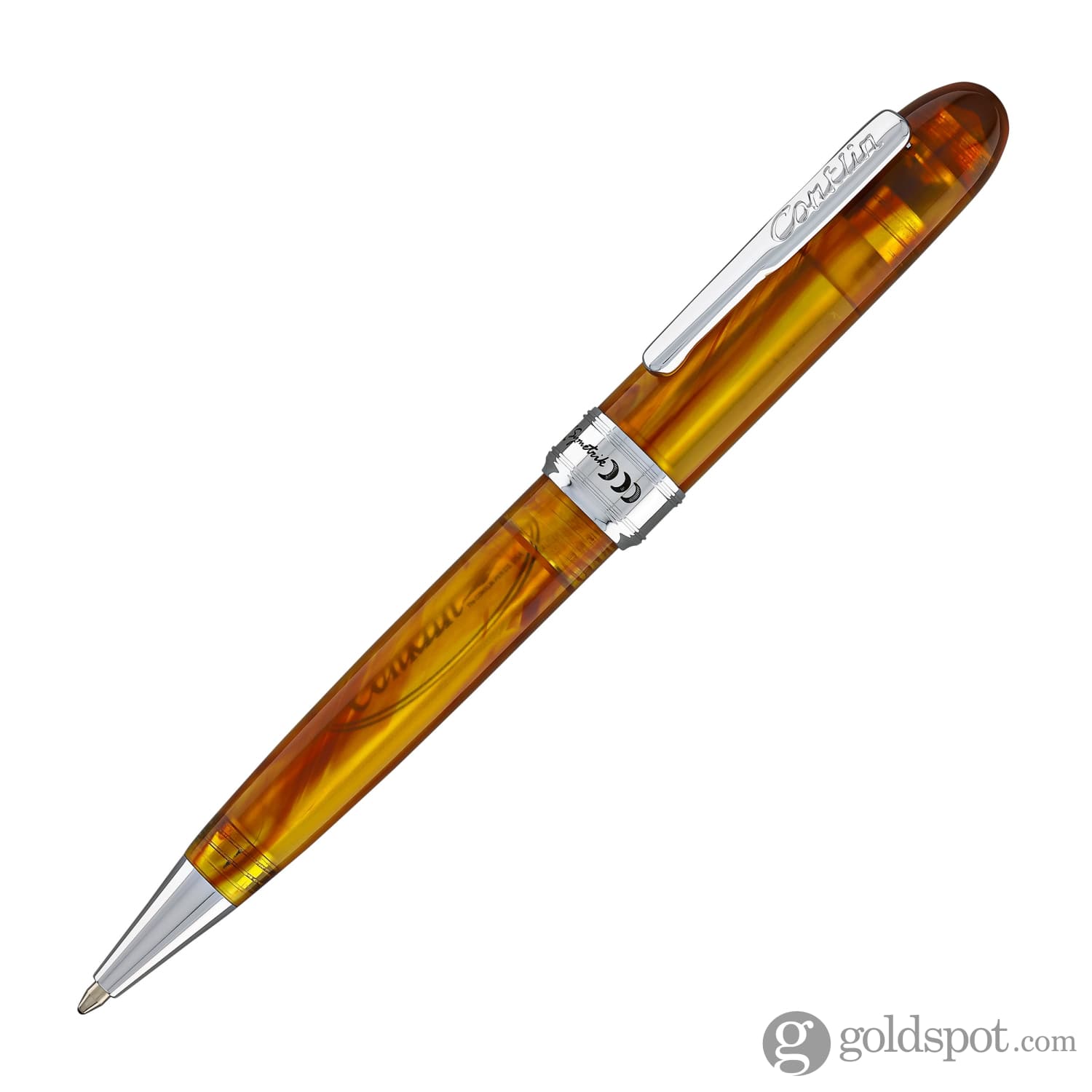 Conklin Symetrik Ballpoint Pen in Precious Amber - Premium Writing Instrument for Professionals & Gift Giving - Perfect for Office, Business Meetings & Special Occasions
