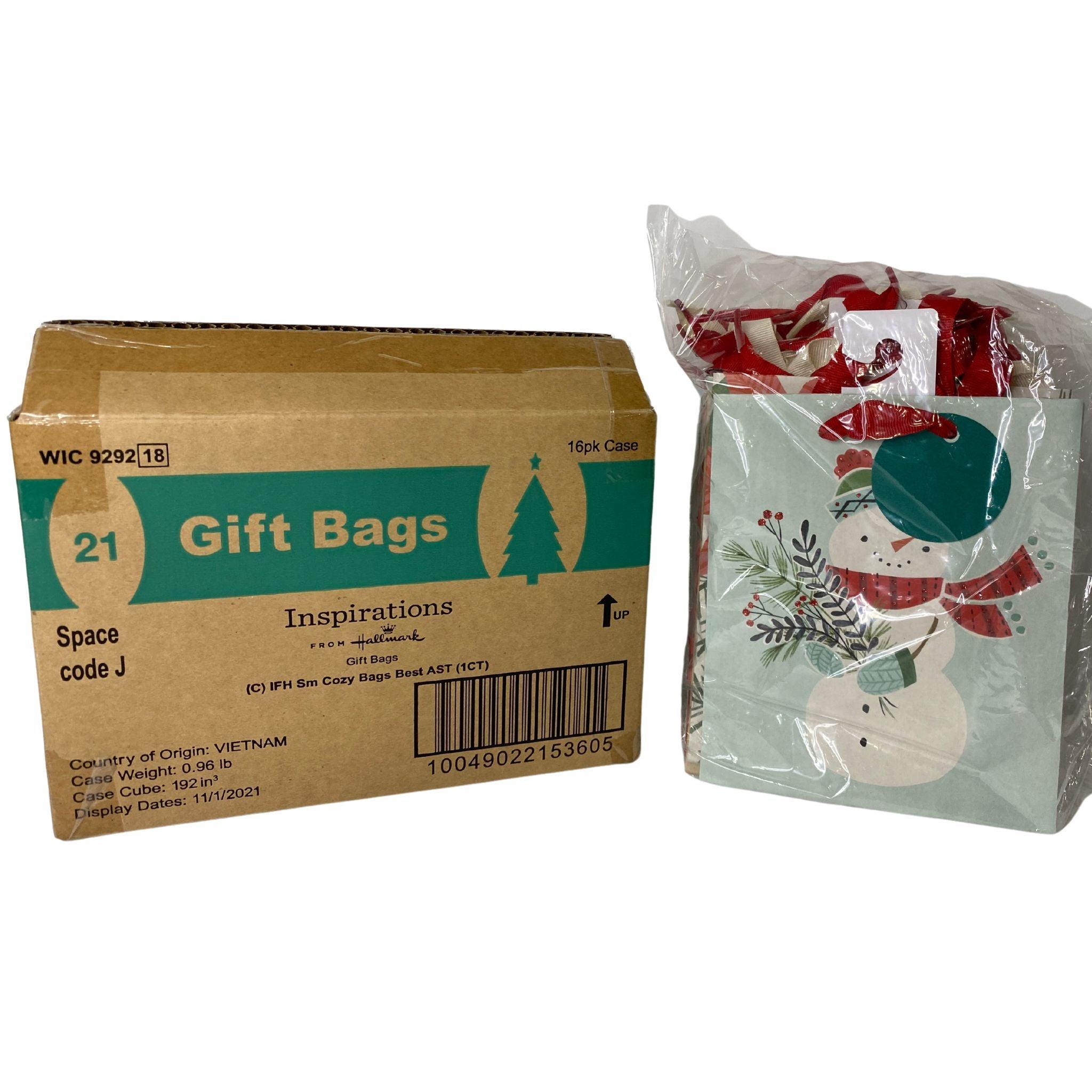 Hallmark Small Cozy Bags - 480 Pcs Bulk Pack for Gift Wrapping, Party Favors & Crafting - Premium Quality AST Standard