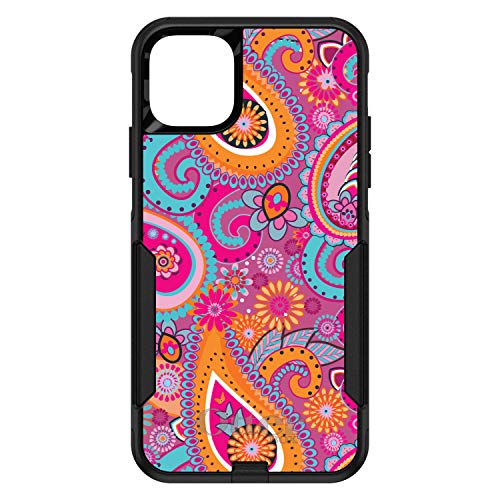 Pink Blue Orange Paisley On Black Case