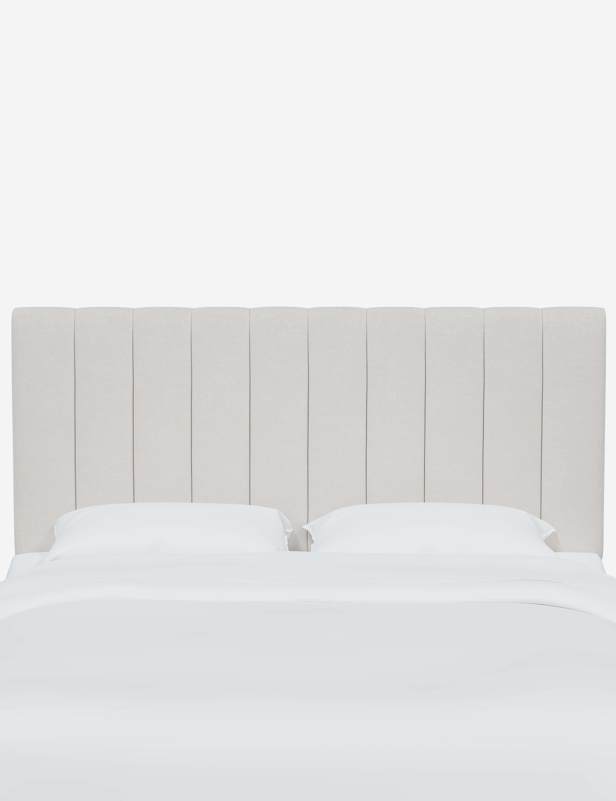 Stylish Aliyah Upholstered Headboard - Queen Size Bed Frame with Nailhead Trim - Perfect for Master Bedroom, Guest Room & Home Decor