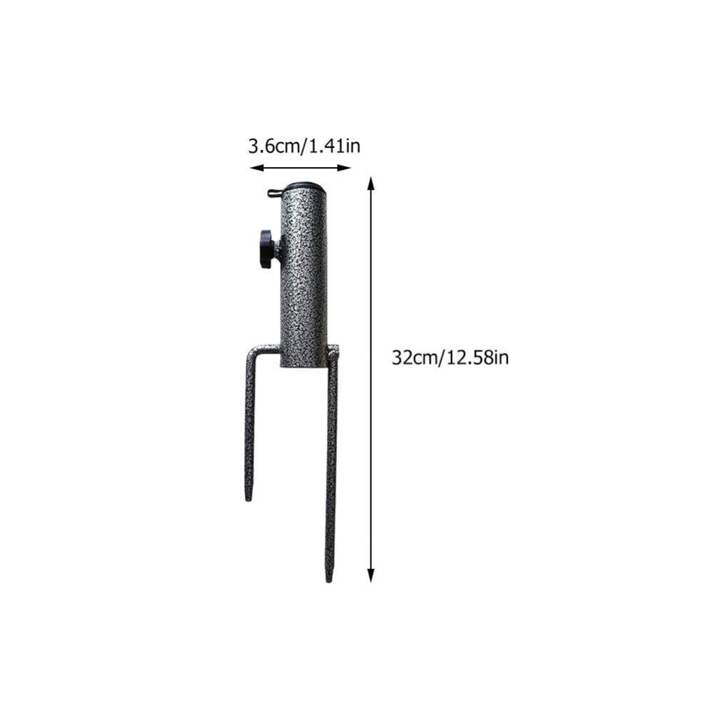Hemoton 2 Pack Heavy Duty Sun Umbrella Anchor - Durable Steel Ground Stake for Patio, Beach & Garden Umbrellas - Perfect for Outdoor Shade Support in Backyard, Poolside & Camping