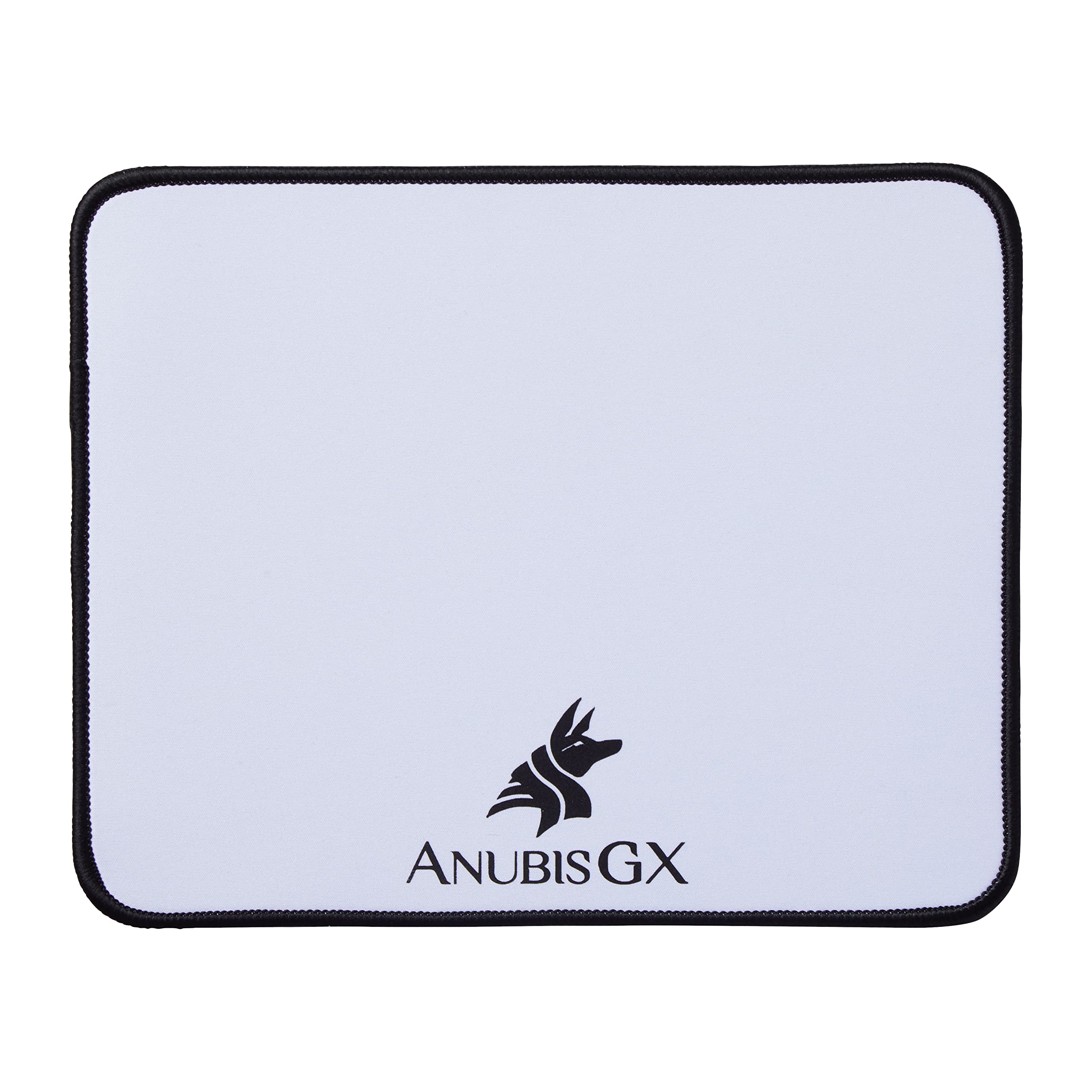 ANUBISGX 68 Color/Size Options Gaming Mouse Pad - Small 8x10 Inch, White with Black Stitching - Premium Waterproof Non-Slip Desk Mat for PC, Laptop & Office Use - Perfect for Gamers, Graphic Designers & Home Office Setup