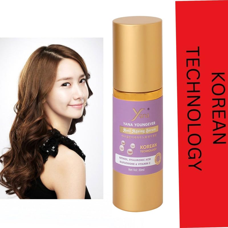YANA YOUNGEVER Anti-Aging Serum Spray Cream with Korean Technology - Hyaluronic Acid Face Cream for Dark Spots & Wrinkles | Daily Moisturizer for Sensitive, Spot-Prone Skin | Perfect for Morning & Night Skincare Routine
