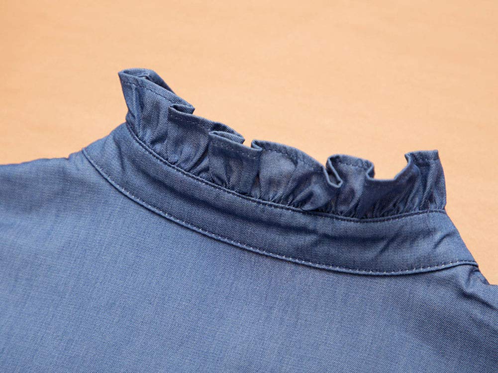 HALITOSS Women's Fashion Fake Collar - Elegant Detachable Dickey Half Shirt for Casual & Office Wear - Perfect for Layering with Dresses, Sweaters & Blouses