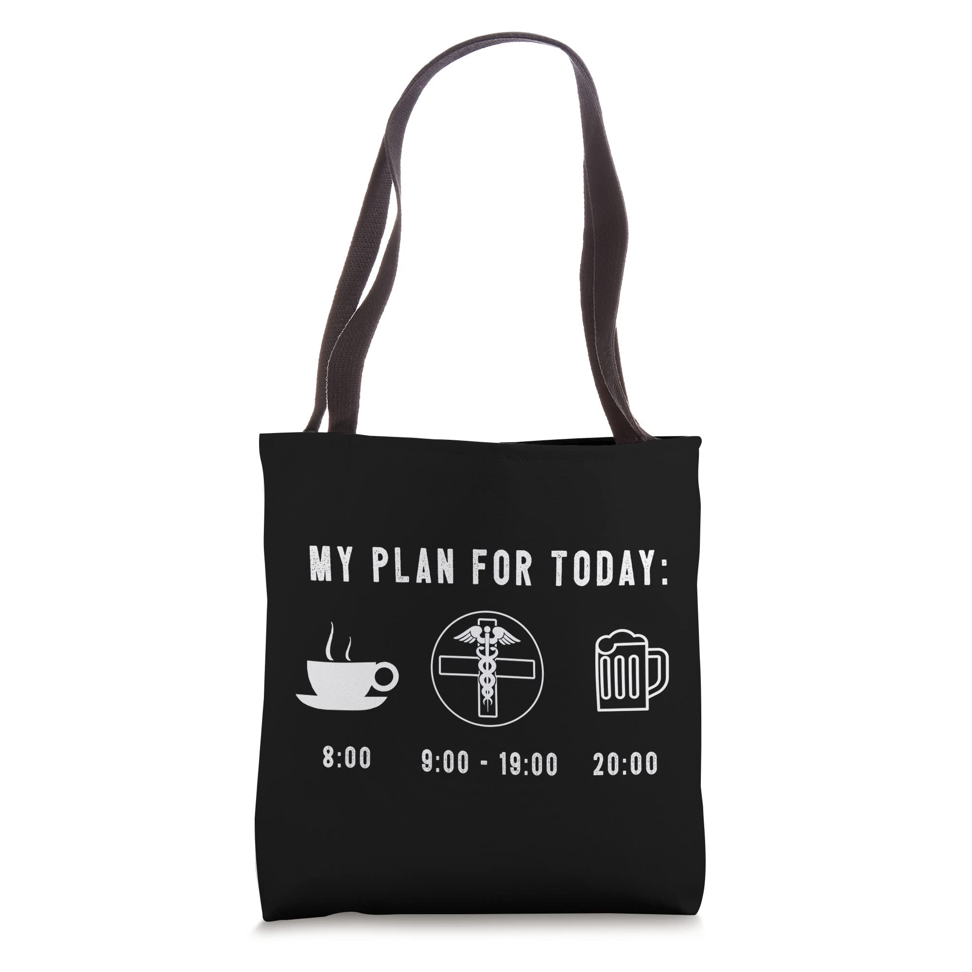 Funny Doctor Gifts for Graduation - PhD Med School Graphic Tote Bag - Perfect for Medical Students, Residents & Healthcare Professionals