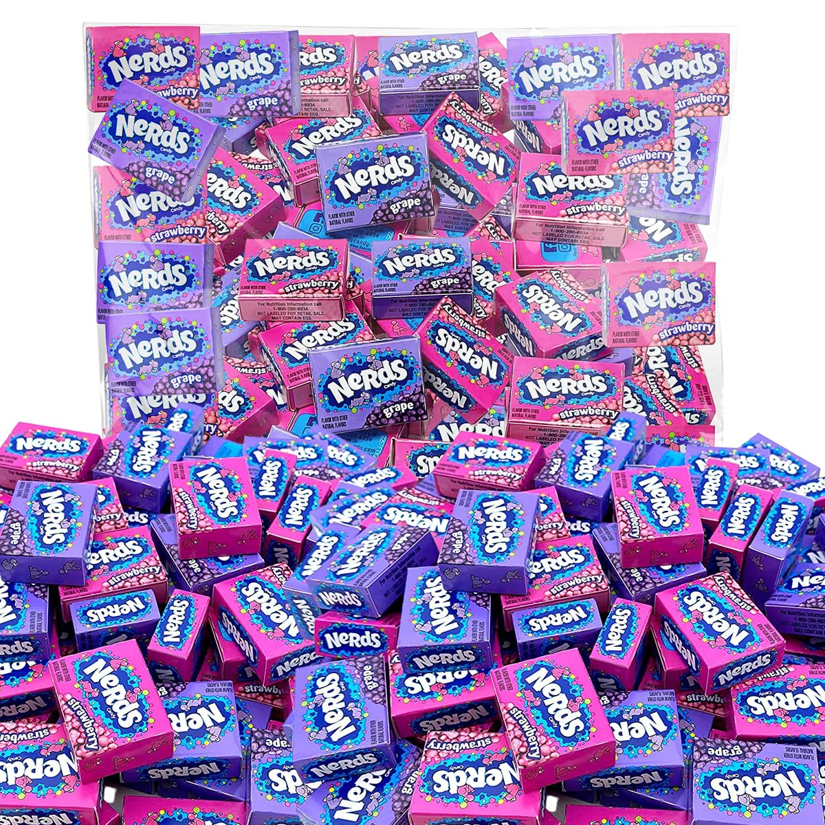 Bulk Hard Candy 2lbs Pack – Mini Boxes Grape & Strawberry Flavor Individually Wrapped Candies for Easter, Kids Party, Office Snacks, Halloween Treats & Birthday Favors – Perfect for Gifts, Pinatas & Party Decorations