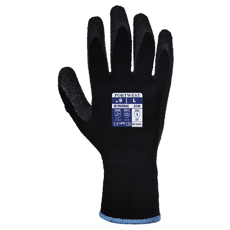 PW071 Thermal Grip Gloves for Men & Women - Winter Work Gloves with Anti-Slip Palm (A140) - Ideal for Outdoor Activities, Construction, and Cold Weather Work