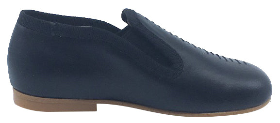 Luccini Cut Iris Slip On Smoking Loafer Shoes for Men - Comfortable Black Loafers for Casual & Business Wear - Perfect for Office, Parties & Daily Outfits