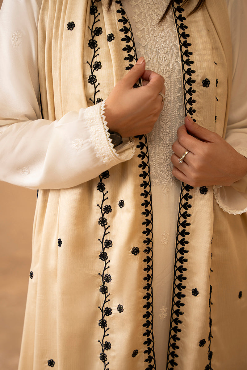 BLISS Embroidered Shawl - Elegant Floral Design, Soft & Lightweight Wrap for Women - Perfect for Weddings, Parties & Evening Events
