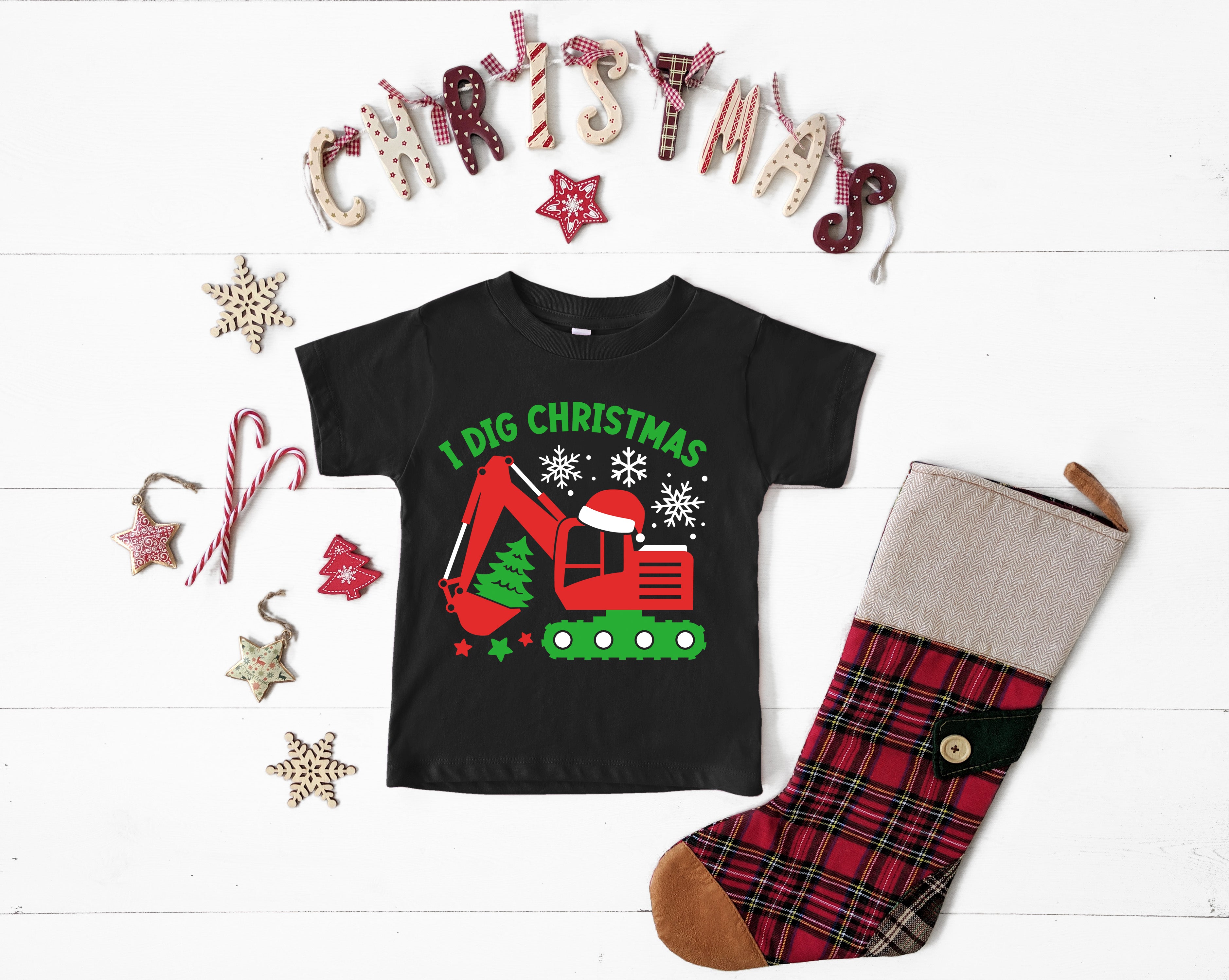 I Dig Christmas T-Shirt - Funny Holiday Graphic Tee for Men & Women | Multiple Colors Available | Perfect for Christmas Parties & Gifts