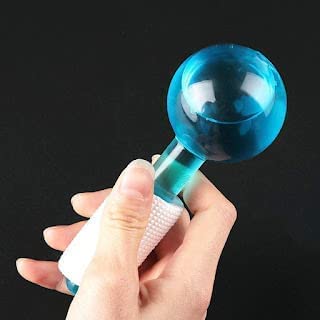 SHLORU Ice Roller Globes - 2 Pack Crystal Glass Facial Massager for Redness Relief, Wrinkle Reduction & Skin Tightening | Cold Therapy Face & Eye Massage Balls for Puffiness, Dark Circles & Skin Soothing | Perfect for Morning Routine, Post-Workout Recovery & Spa Relaxation