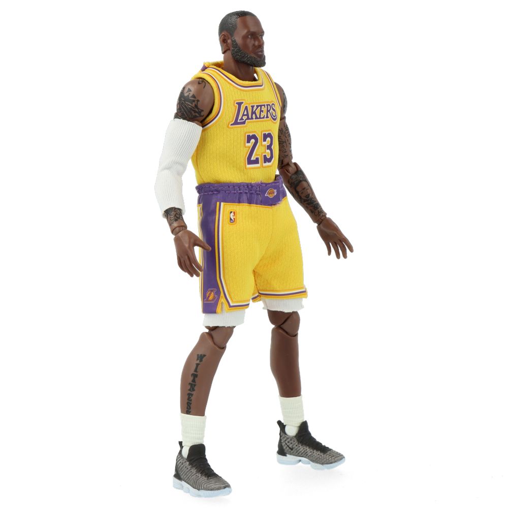 MAFEX LeBron James Action Figure - Los Angeles Lakers NBA Collectible Toy for Fans & Gift Ideas - Perfect for Display, Play, and Sports Memorabilia Collection