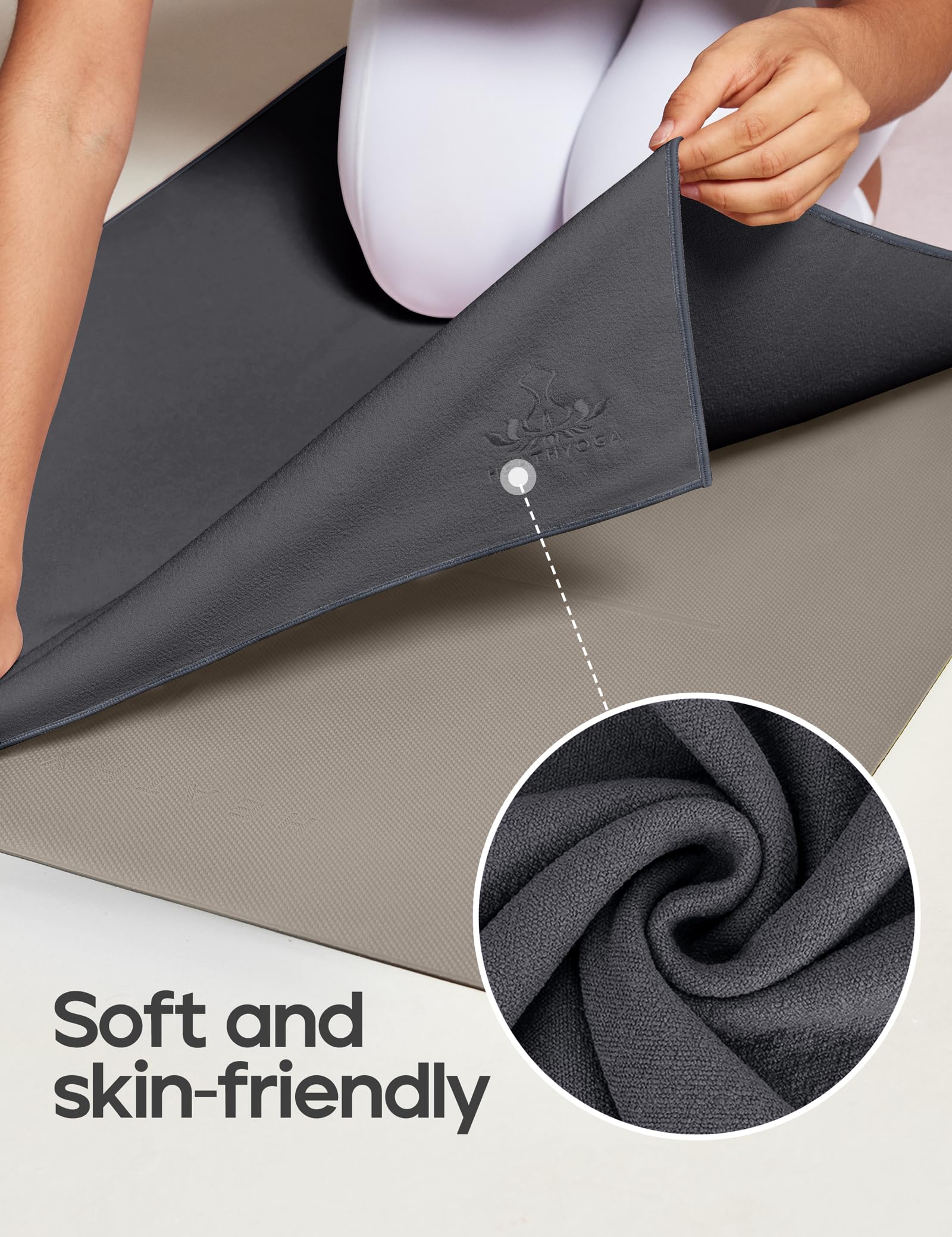 Premium Non-Slip Hot Yoga Towel with Silicone Grip - 72