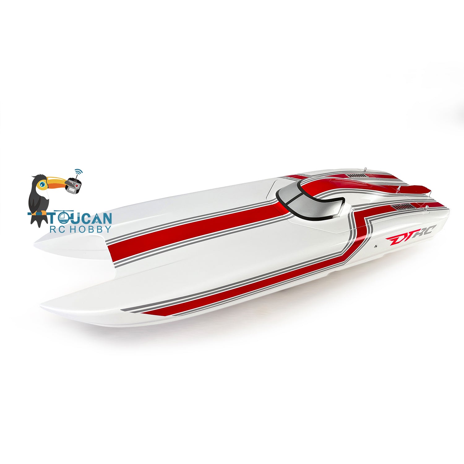E51 Pre-Painted Fiberglass Electric Racing RC Boat Kit - 1300mm DIY Model for Advanced Players & Adults - Perfect for Competitive Racing & Hobby Enthusiasts