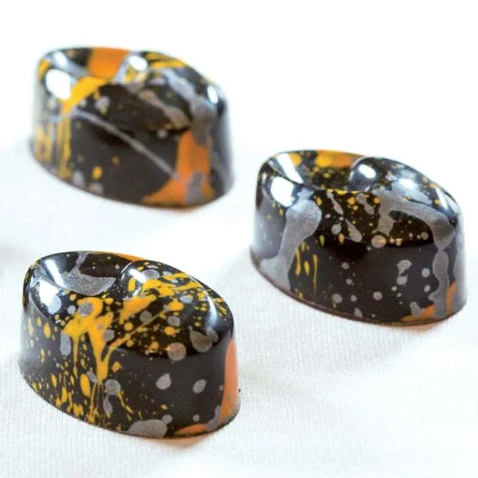 Premium Antonio Bachour Bonbons Chocolate Mold with 21 Unique Curl Forms - Perfect for Professional Chefs, Home Bakers & Chocolate Lovers for DIY Candy Making, Dessert Decorations & Gourmet Treats