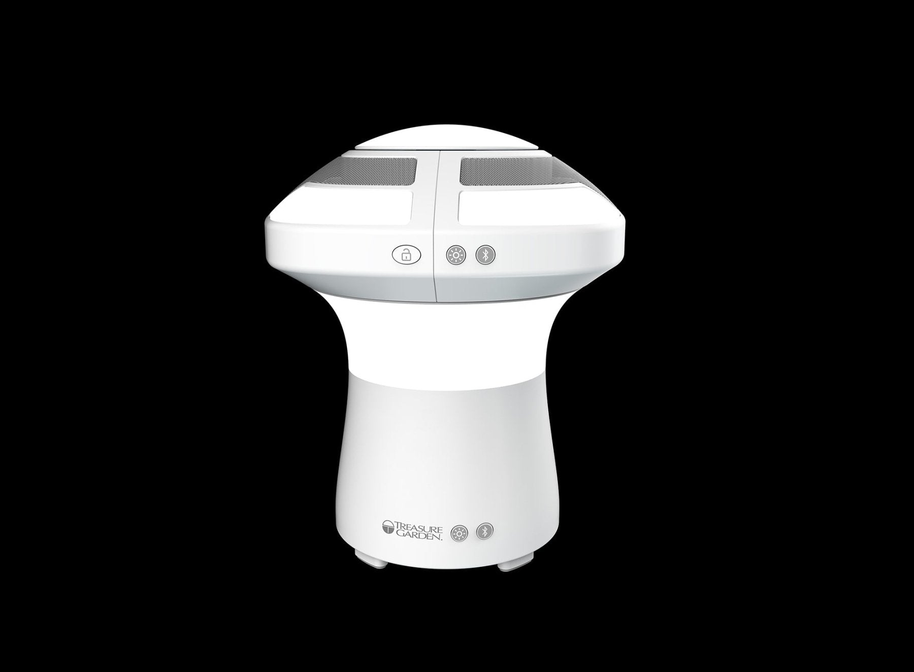 EVO Dual Light Sound Pod with Bluetooth® Speaker - Outdoor Bluetooth Speaker with LED Lights for Patio, Garden, and Pool Parties | Waterproof & Wireless | Treasure Garden