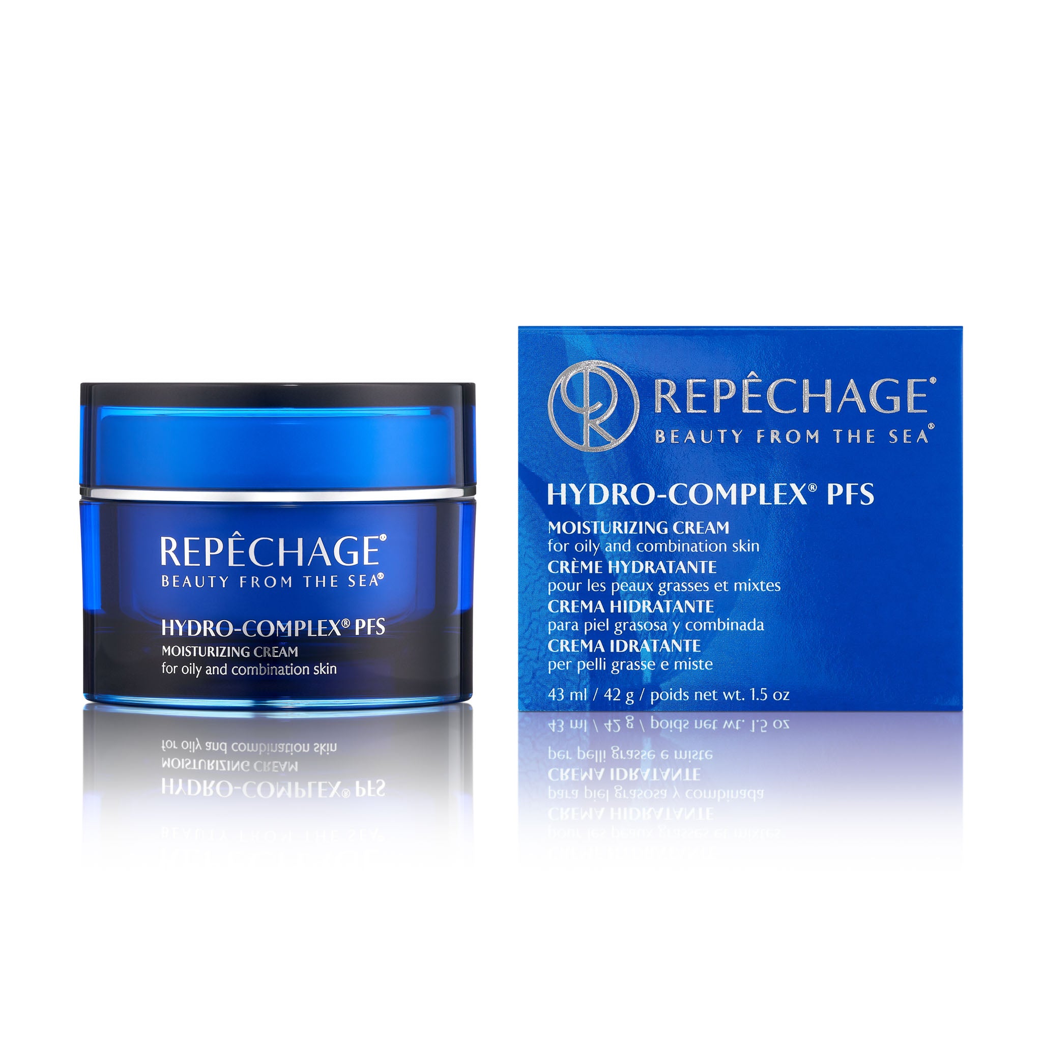 Hydro Complex® PFS Oil-Free Moisturizing Cream for Oily & Combination Skin - Hydrating Face Cream with Hyaluronic Acid - Perfect for Daily Skincare Routine & Makeup Prep