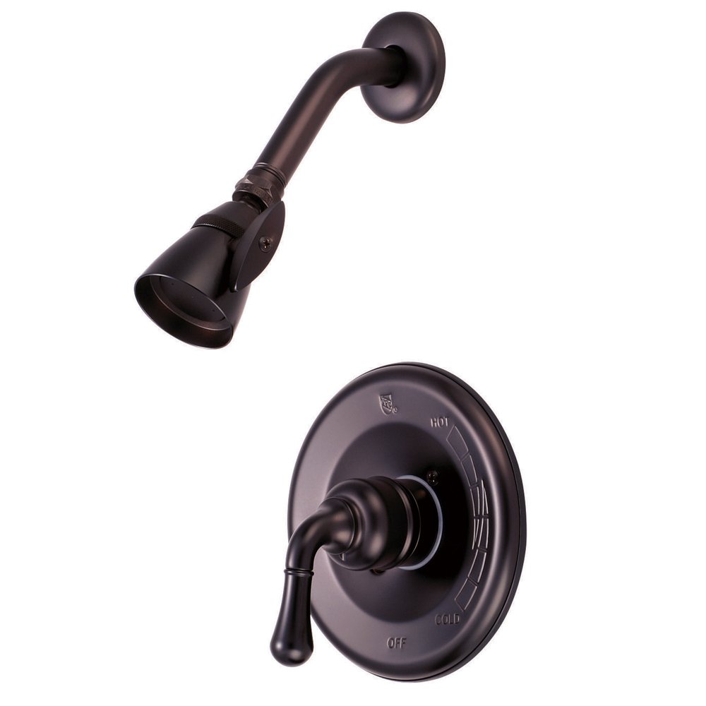 Elements of Design St. Charles EB635SO Oil Rubbed Bronze Single Handle Shower Faucet - Modern Bathroom Fixture for Spa-Like Shower Experience