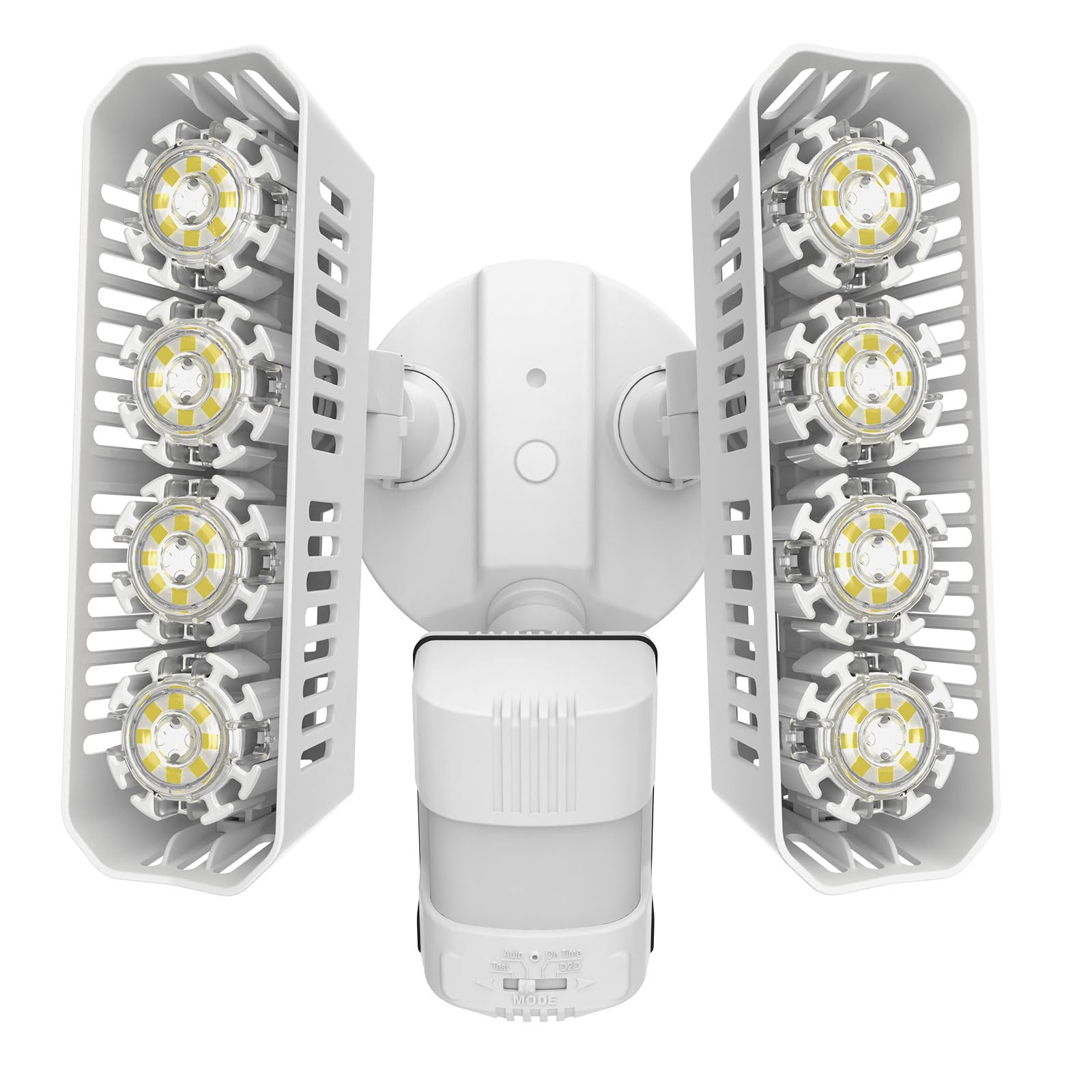 SANSI 36W LED Motion Sensor Outdoor Security Light - Hardwired Flood Light with Dusk to Dawn 3600LM Super Bright - 350W Equivalent 5000K Daylight White IP65 Waterproof - Perfect for Yard, Garage, Driveway & Backyard Safety Lighting