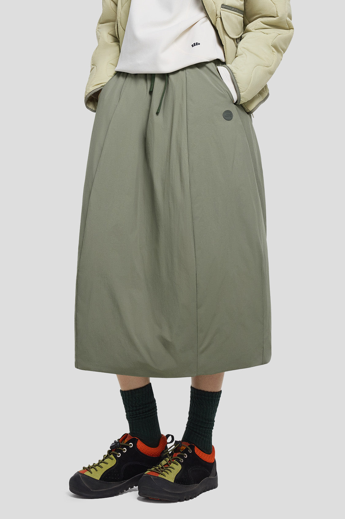 StormFeather Women's Water Repellent Down Skirt - Winter Warm Windproof Puffer Skirt for Outdoor Activities & Cold Weather Fashion