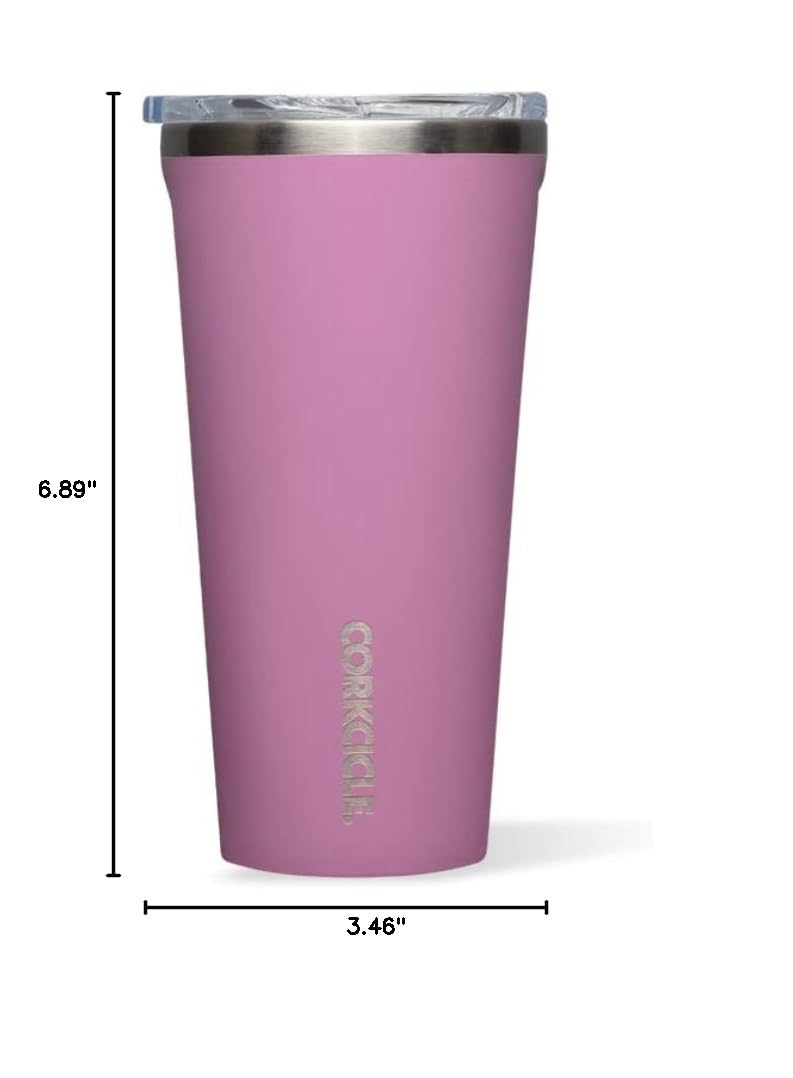 Corkcicle Classic Triple Insulated Stainless Steel Travel Coffee Mug with Lid – 16 oz Vacuum Insulated Tumbler Keeps Drinks Cold 9+ Hours & Hot 3 Hours – BPA-Free, Cupholder Friendly – Perfect for Commuting, Office & Outdoor Activities (Gloss Orchard)