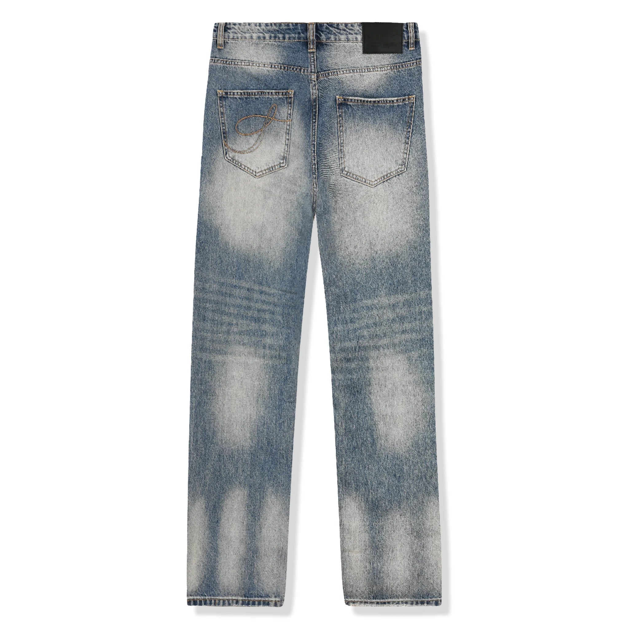 Syenti Stone Washed Blue Jeans for Women - Comfortable Distressed Denim Pants for Casual Wear & Everyday Outfits