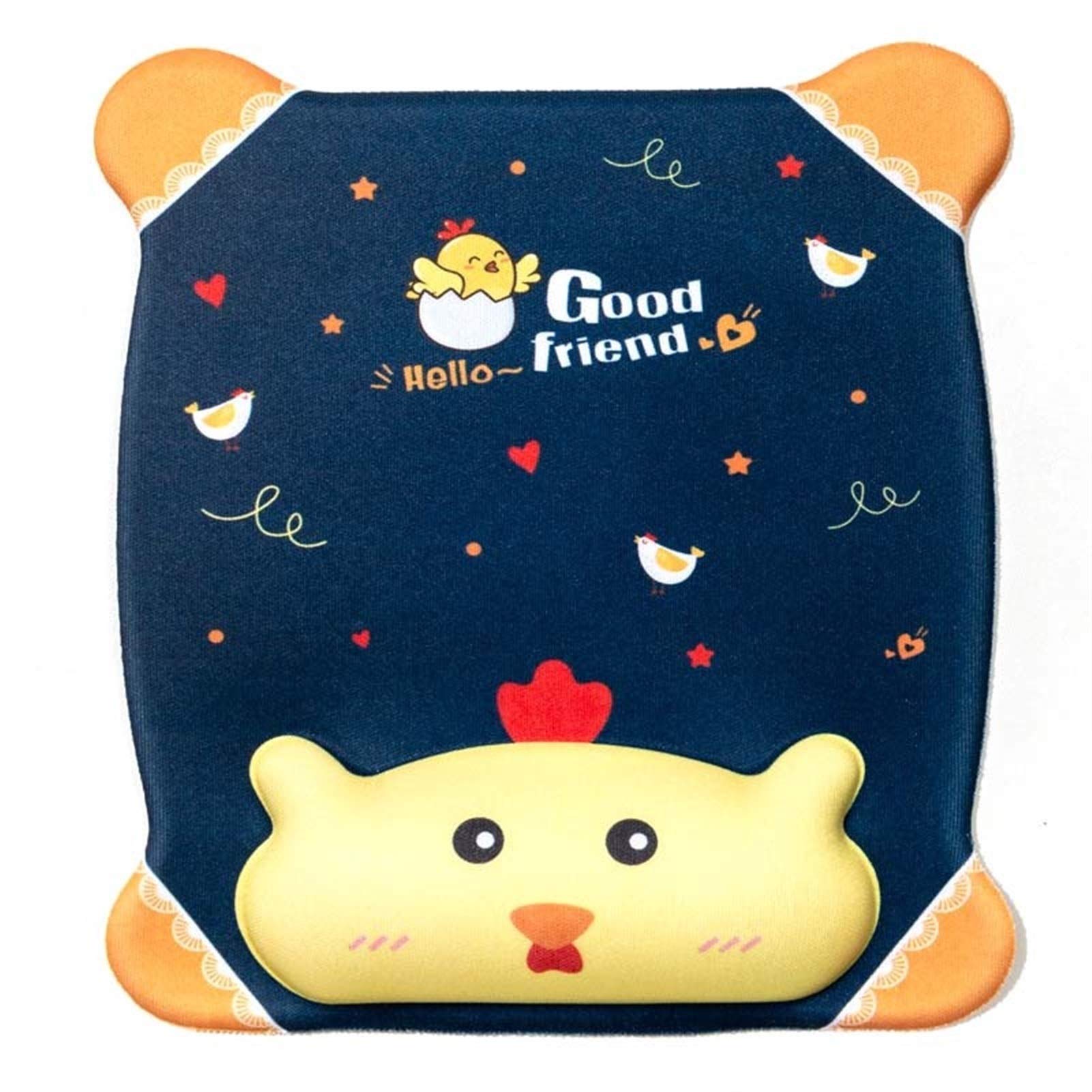 Ergonomic Mouse Pad with Wrist Rest - Soft Rubber Cartoon Animal Design for Laptop & Computer - Comfortable Wrist Support for Office Work, Gaming & Long Computer Use (Color: D)