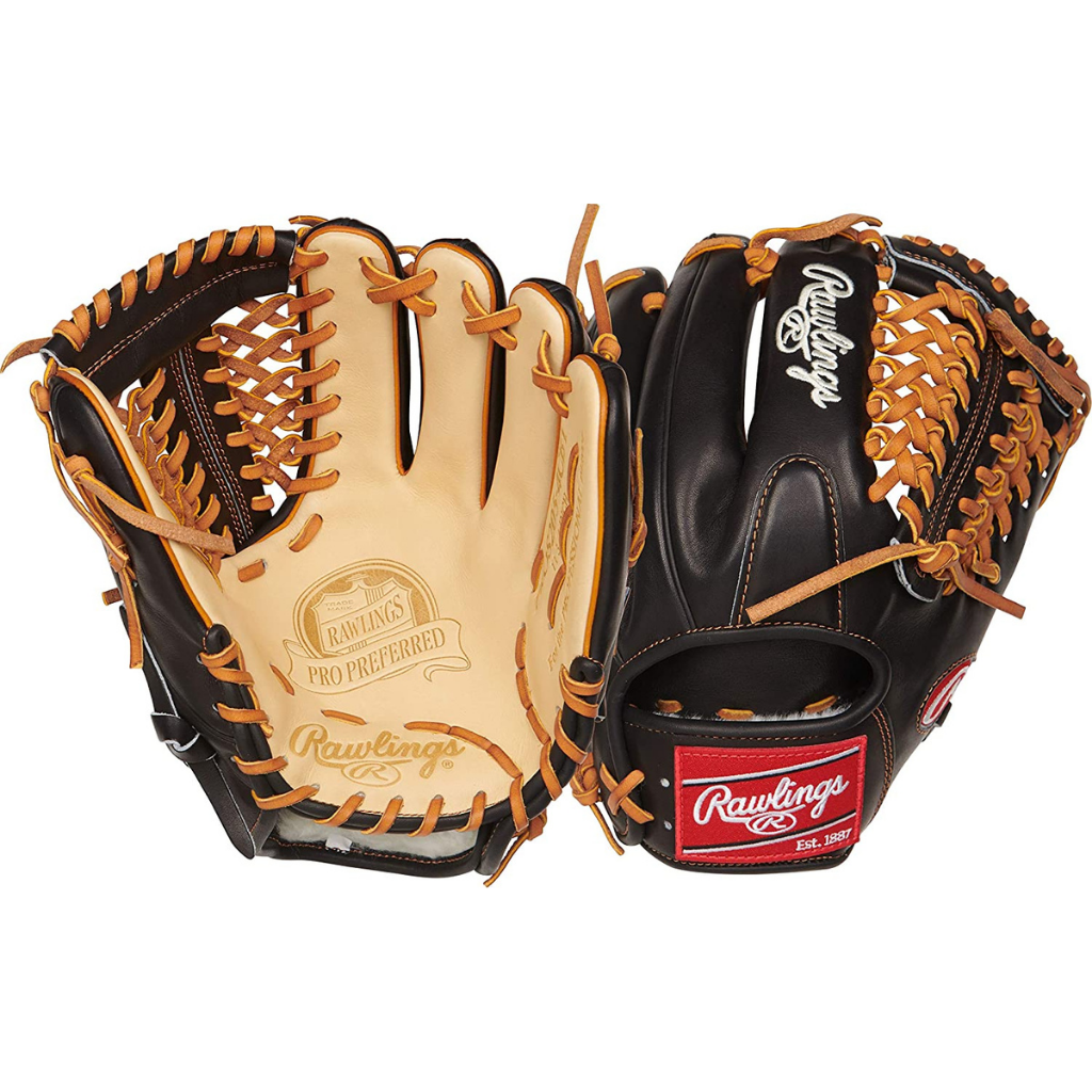 Rawlings Pro Preferred 11.75'' Baseball Glove PROS205 4CBT - Premium Leather Mitt for Catchers & Infielders - Perfect for MLB Training & Youth Games