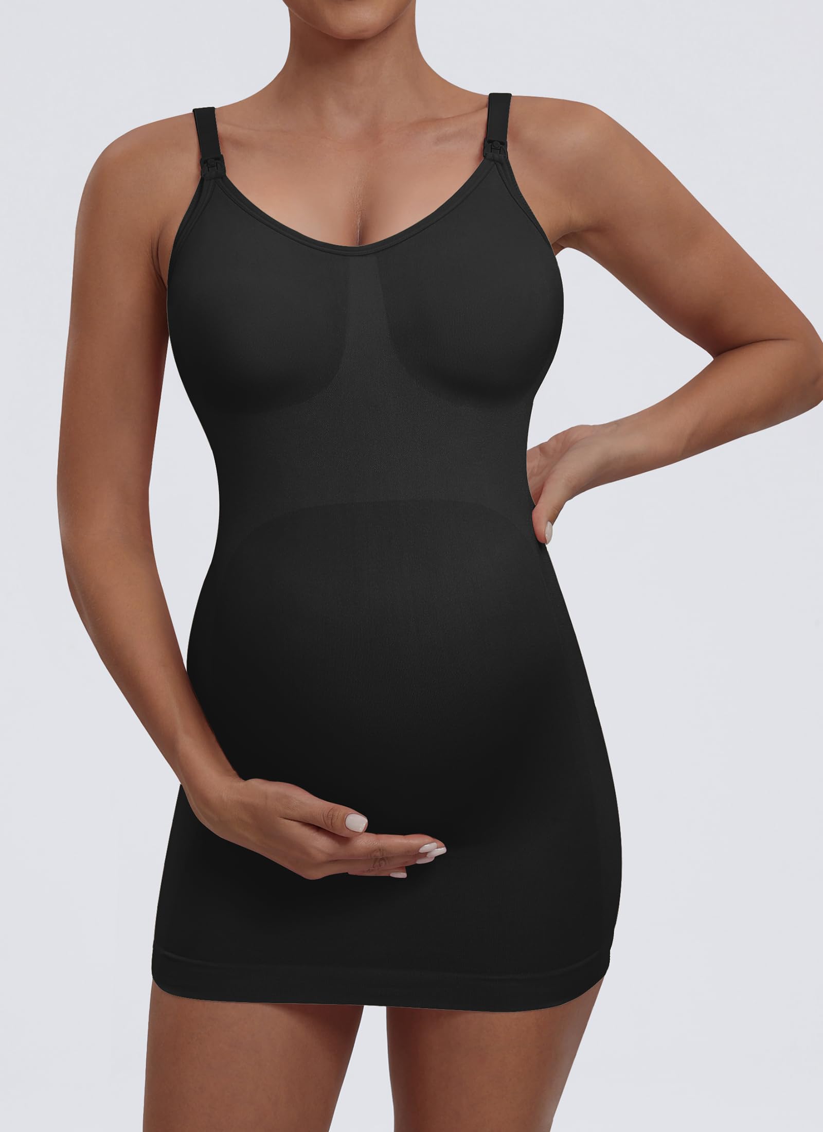 Seamless Nursing Tanks for Women - 3 Pack Maternity Cami Shirts, Comfortable Breastfeeding Tops for Pregnancy & Postpartum - Perfect for Daily Wear, Nursing at Home or On-the-Go